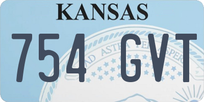 KS license plate 754GVT