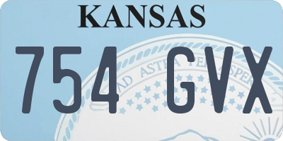 KS license plate 754GVX