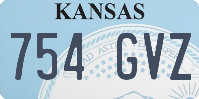 KS license plate 754GVZ