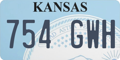KS license plate 754GWH