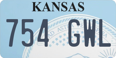 KS license plate 754GWL