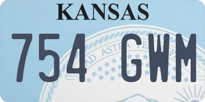 KS license plate 754GWM