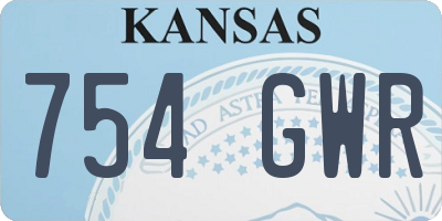 KS license plate 754GWR