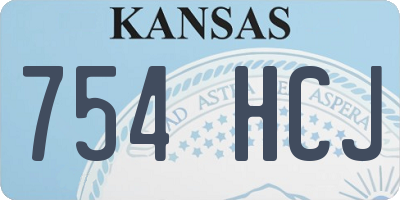 KS license plate 754HCJ