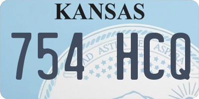 KS license plate 754HCQ