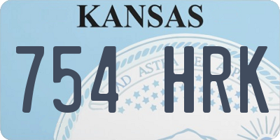 KS license plate 754HRK