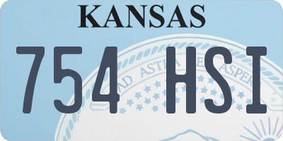 KS license plate 754HSI