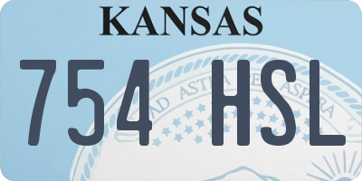 KS license plate 754HSL
