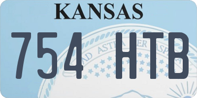 KS license plate 754HTB
