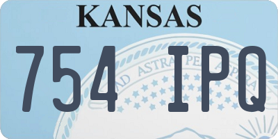 KS license plate 754IPQ