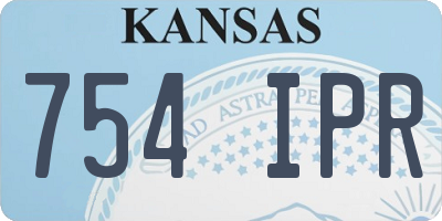 KS license plate 754IPR