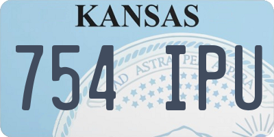 KS license plate 754IPU