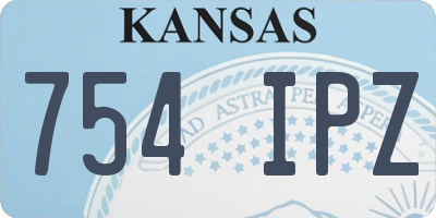 KS license plate 754IPZ