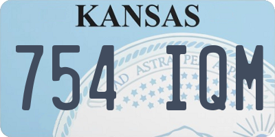 KS license plate 754IQM