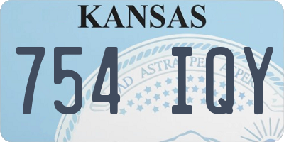 KS license plate 754IQY