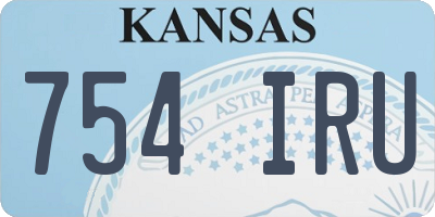 KS license plate 754IRU