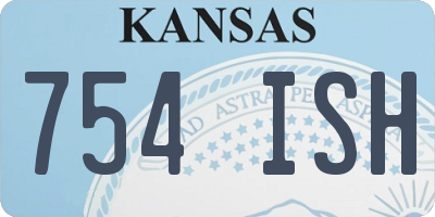 KS license plate 754ISH