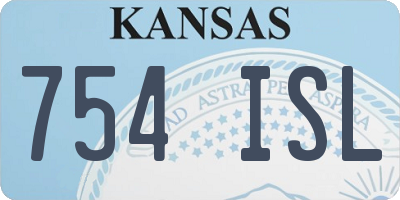KS license plate 754ISL