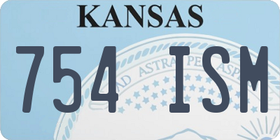 KS license plate 754ISM
