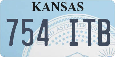 KS license plate 754ITB
