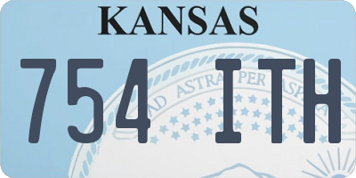 KS license plate 754ITH