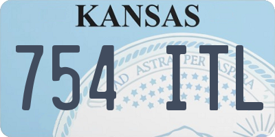 KS license plate 754ITL