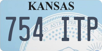 KS license plate 754ITP