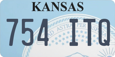 KS license plate 754ITQ
