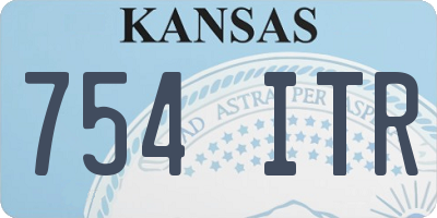 KS license plate 754ITR