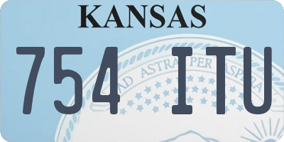KS license plate 754ITU
