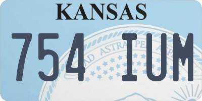 KS license plate 754IUM