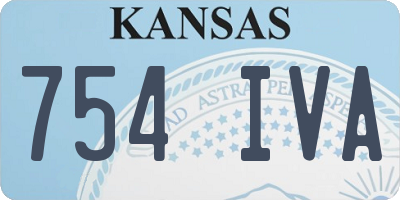 KS license plate 754IVA