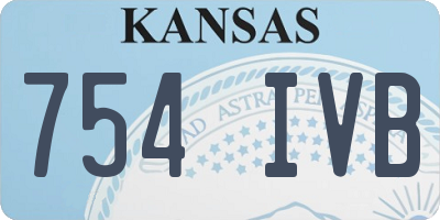 KS license plate 754IVB
