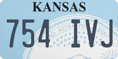 KS license plate 754IVJ