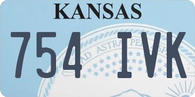KS license plate 754IVK