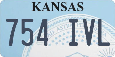 KS license plate 754IVL