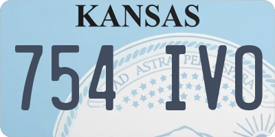 KS license plate 754IVO