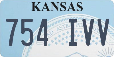 KS license plate 754IVV