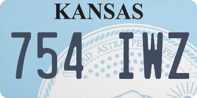 KS license plate 754IWZ
