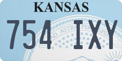 KS license plate 754IXY