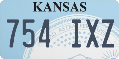 KS license plate 754IXZ