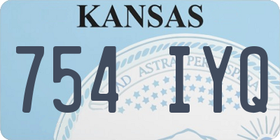 KS license plate 754IYQ