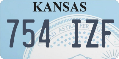 KS license plate 754IZF