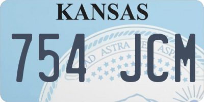 KS license plate 754JCM