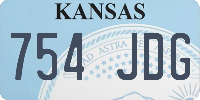 KS license plate 754JDG
