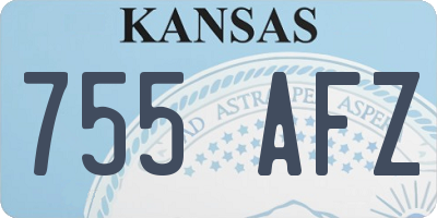 KS license plate 755AFZ