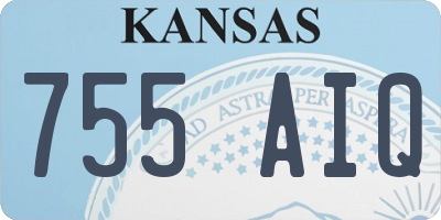KS license plate 755AIQ