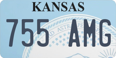 KS license plate 755AMG