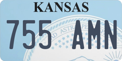 KS license plate 755AMN