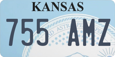 KS license plate 755AMZ